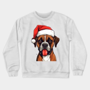 Boxer Dog Christmas Crewneck Sweatshirt